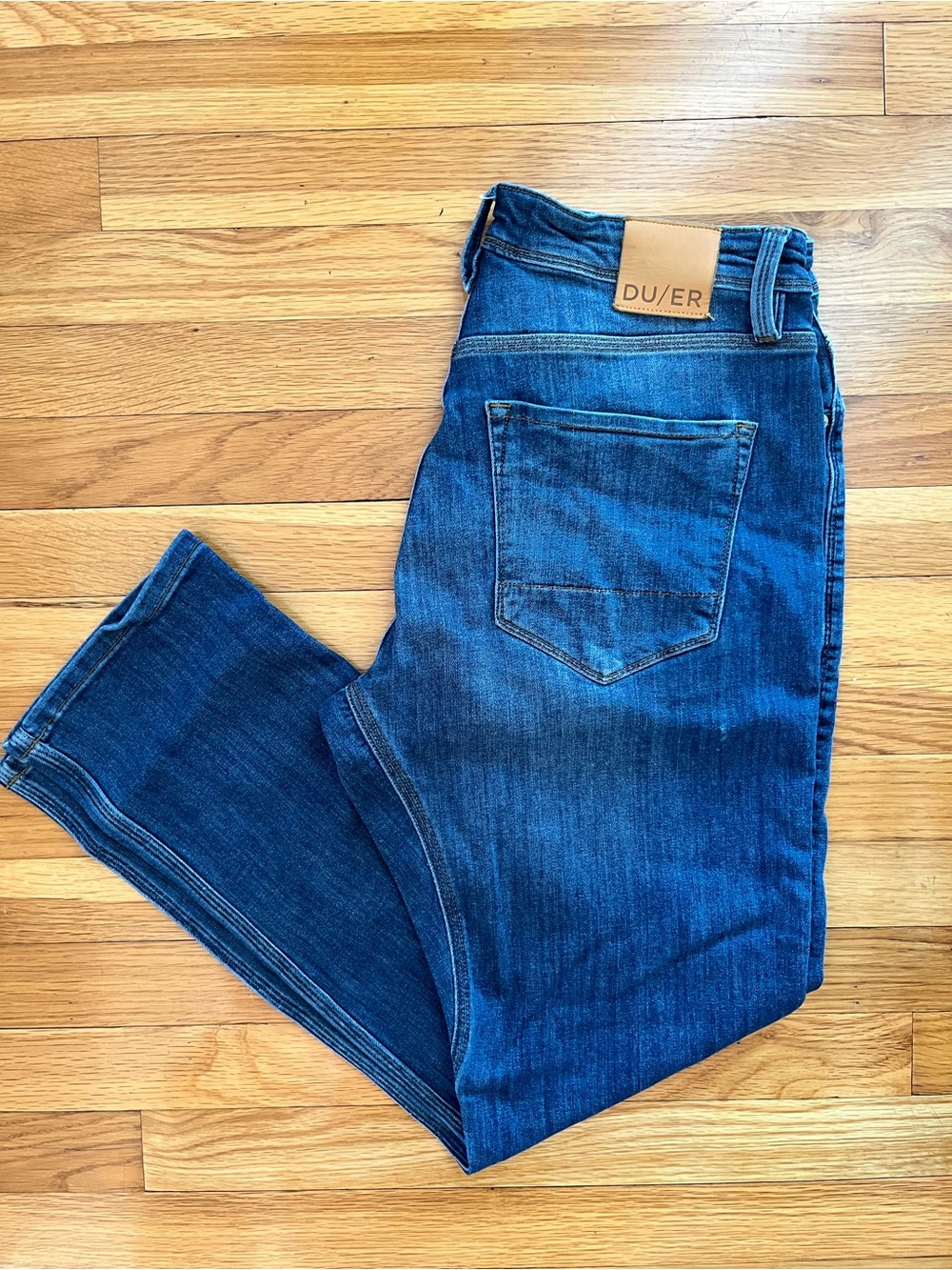 DU/ER Men's Relaxed Fit Indigo Denim Jeans
